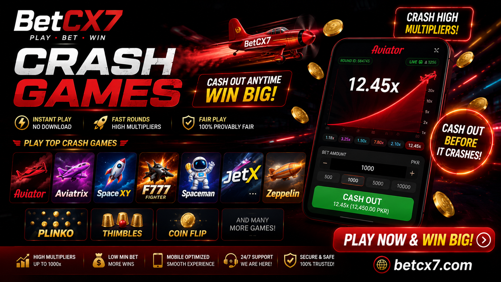BetCX7 Crash Games